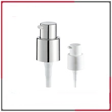 18mm Shiny silver plastic lotion pump cheap and high quality, 