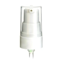 24mm face cream pump plastic treatment pump with full cap, 