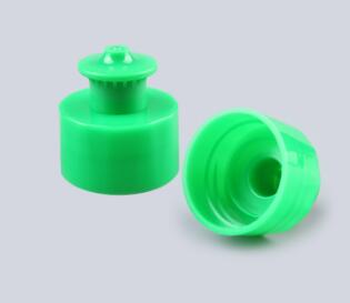 28/410 Plastic pull push cap with smooth closure, 