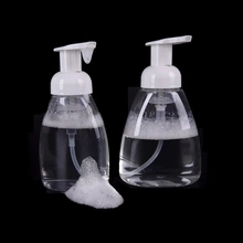 300ML PET رغوة الرش الزجاجات البلاستيكية موس زجاجة غسول شامبو زجاجات قابلة لإعادة التعبئة رغوة مضخة الصابون, 