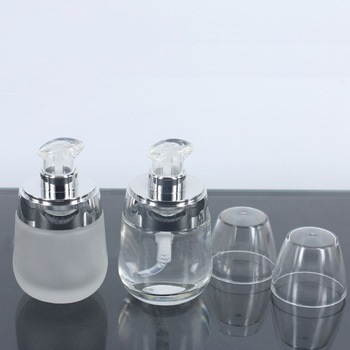 30ml Cosmetic Glass Essential Oil Bottle with Pump Cap, 