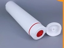 Tubo de 40 milímetros PE plástico cosméticos com Flip Top Cap, 