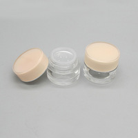 5g Clear Acrylic Plastic Makeup Loose Powder Container Jar for Loose Powder, 