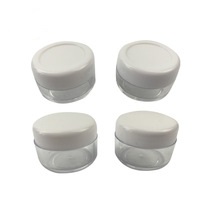 Bester Verkauf Mini Kosmetik Leeren Lidschatten Make-up Gesichtscreme jar Lippenbalsam Behälter 10ml ps Kunststoff Kosmetikdosen recycelt, 