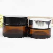 Klarglas Make-up Creme Jar Verpackungsbehälter mit Deckel, 