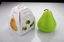 Décoratif en plastique Mêle Maquillage Pear Pod Conteneurs, 