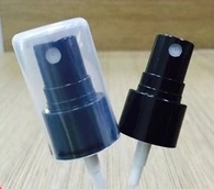 Factory black plastic fine mist spray pump for perfume, 