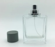 ذات نوعية جيدة والسعر المنخفض زجاجة مربع زجاجة عطر 50ML رذاذ مع غطاء من البلاستيك الثقيل, 