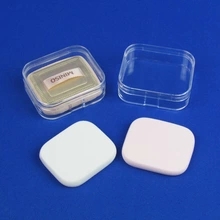 Hard plastic makeup sponge puff box, 