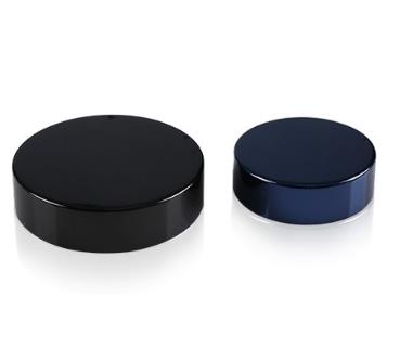 Hot Selling Useful Luxury black alum- Plastic Cap For screws bottle, 