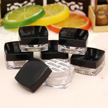 Hot venda 3g Acrílico Praça Cosmetic vazio Jar Pot Sombra Maquiagem Face Cream Container, 