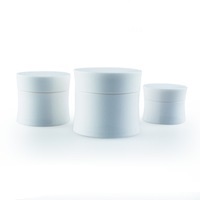 Tampa plástica cosmética vazio Jar Pot Sombra Maquiagem Face Cream Container, 