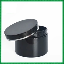 Maquillage Container crème en plastique pot de cire cheveux Jar Jar Noir cosmétique, 