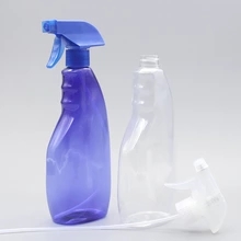 Plastik Tetik sprey ile PET 500ml Tuvalet Temizleyici Şişe, 