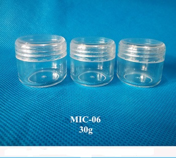 Tipos de plástico PS Jars creme Containers Cosméticos Garrafas Garrafas de maquiagem, 