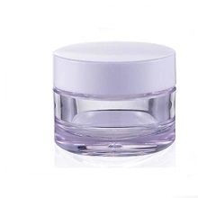 Inyección de plástico transparente maquillaje vacío Crema cosmética contenedor de almacenamiento Jar, 