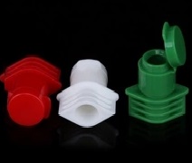 Plastic flip top cap baby shampoo cap with spout for skin care cream package, 