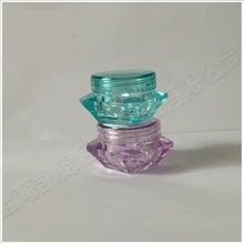Pequeno Plastic Amostra Mini Bottle frascos de cosméticos Vazio maquiagem Containers Pot, 