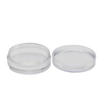Transparent loose powder container for makeup use, 