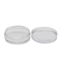 récipient de poudre en vrac transparent servant au maquillage, 