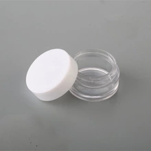 Wholesale cheap customized round 7 ml PS plastic empty cream jars, 