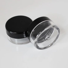 schwarz leere Plastik Cosmetic Container, 