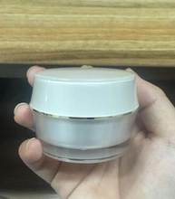 rodada clara vazio plástico PET jar cosmético, 