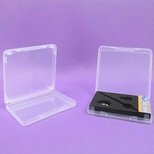 cas de maquillage de cristal / petit en plastique avec des couvercles des contenants transparents, 