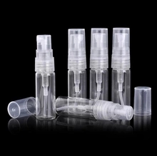 botellas de cosméticos claros vacíos de pulverización de plástico con pulverización, 