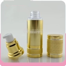 crème visage d'or Airless pompe en plastique d'emballage, 