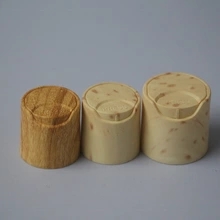 high quality 24mm wooden surface Plastic valve Lotion bottle flip caps, 