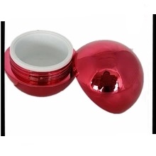 recipiente de maquiagem dia e noite creme jar recipiente de plástico bola redonda, 
