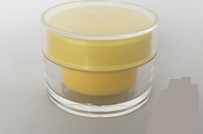 nuevo claro de contenedores de plástico acrílico llegada para crema de cuidado de la cara 15 30 50 ml derecha jarras redondas de color amarillo para el maquillaje, 
