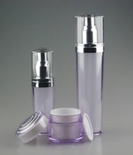 forme de cône du récipient de soin personnel conique acrylique spray à pompe cosmétique, 