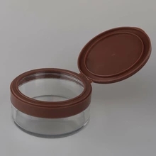 maquillaje de la cara de plástico crema corporal tarro pequeños envases de productos cosméticos de plástico con tapas, 