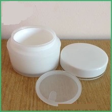 fosco de plástico de parede dupla frascos creme recipientes composição frasco, 