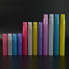 mini-bolso reciclado recarregáveis ​​atomizador caneta 15ml perfume plástico 5ml frasco de spray com 10ml topo pulverização, 