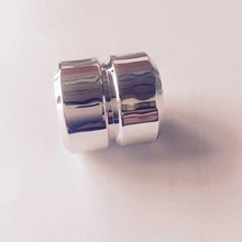 silver color mini plastic perfume cap with pp inner cap and heavt matel, 