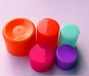 various kinds of plastic caps for bottles, 