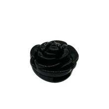 envases de maquillaje al por mayor de la caja linda forma de bálsamo para los labios lápiz labial negro flor, 