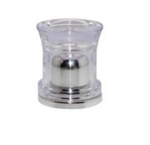 10mm AS and PS plastic acrylic plating screw cap for cosmetic tube