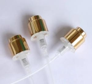 18mm Esay crimp spray mist pump with aluminum cap and collar for perfume bottle