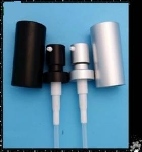 20mm 매트 실버와 블랙 금속 캡 로션 스프레이 펌프를 압착