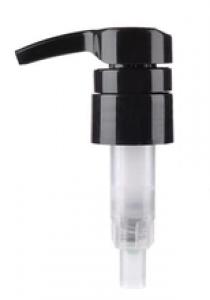 24/410 Plastic matte black lotion pump with left right lock