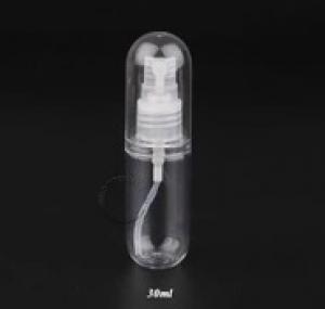 30ml 40ml 50ml transparent PET plastic spray bottle with fine mist spray for perfume or cosmetic liquid spray no leaking