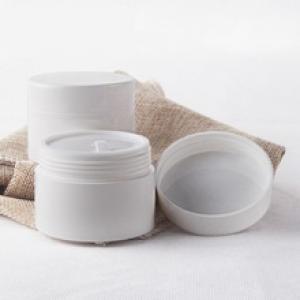 30ml de plástico Branco Creme Jar Jar Mini para Container Creme de amostra para Cuidados com a pele Maquiagem Embalagem 30ml