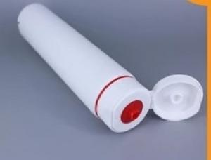 Tubo de 40 milímetros PE plástico cosméticos com Flip Top Cap