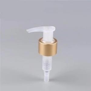 Aluminum -Plastic 24/410 Lotion Pump and Disc Top Cap for Make up bottles Golden Color