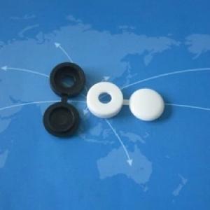 Schwarzer und weißer Farbe Schraubverschluss Deckel Kunststoff-Schraubverschluss