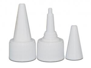 China supplier high quality 18mm plastic pointed top cap eye drop cap twist off nozzle cap for cosmetic